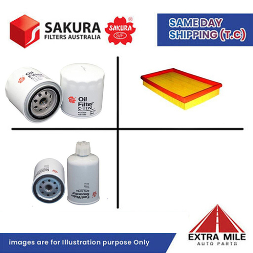 SAKURA Filter Kit For VOLKSWAGEN GOLF I CK cyl4 1.5L Diesel 1976-1980