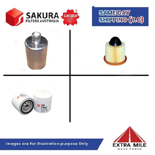 SAKURA Filter Kit For FORD TL50 AUii cyl8 5.6L Petrol 2001-2002