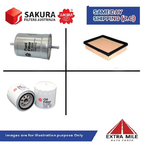 SAKURA Filter Kit For AUDI A6 C5 ACK cyl6 2.8L Petrol 1997-2001