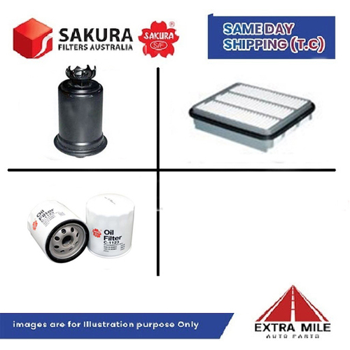 SAKURA Filter Kit For HOLDEN APOLLO JP 3V1-FE cyl6 3.DL Petrol 1995-1997