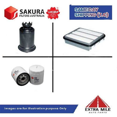 SAKURA Filter Kit For TOYOTA CELICA ST201 cyl4 1.0L Petrol 1995-1996