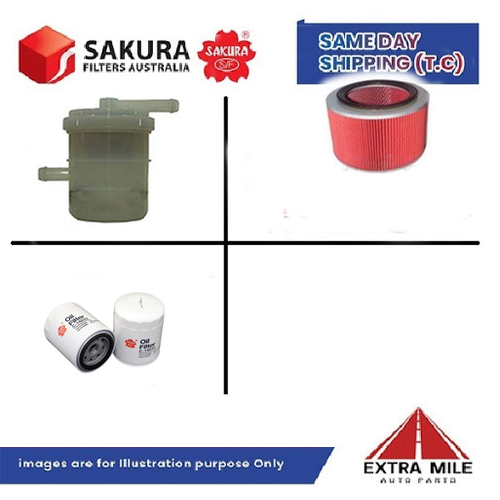 SAKURA Filter Kit For HOLDEN DROVER QB G13A cyl4 1.3L Petrol 1985-1986