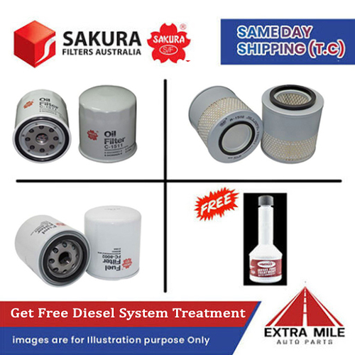SAKURA Filter Kit For HOLDEN RODED TTS6/R9 4J81-T cyl4 2.5L Diesel 1999-2002