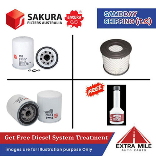 SAKURA Filter Kit For HOLDEN RODEO TFS6 R9 4JH1TC cyl4 3.0L Diesel 2002-2003