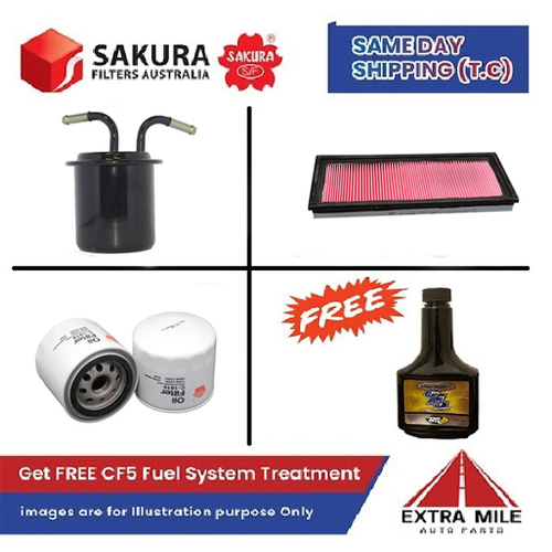 SAKURA Filter Kit For SUBARU IMPREZA S EJ20 cyl4 2.0L Petrol 2005-2007
