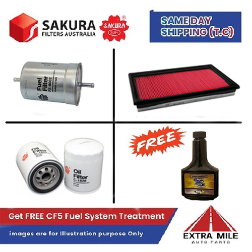 SAKURA Filter Kit For FORD CORSAIR UA CA2OE cyl4 2.0L Petrol 1989-1991
