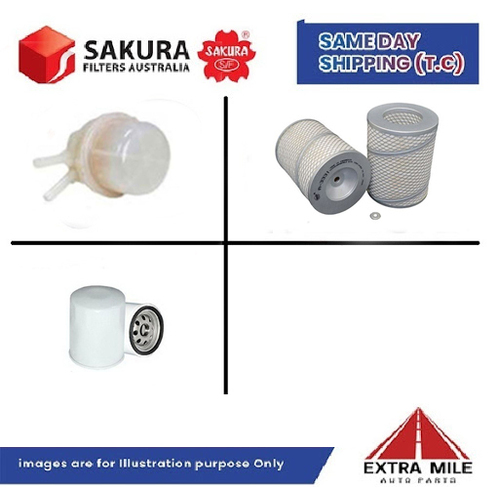SAKURA Filter Kit For TOYOTA HILUX YN57, SR5 3Y cyl4 2.0L Petrol 1983-1987