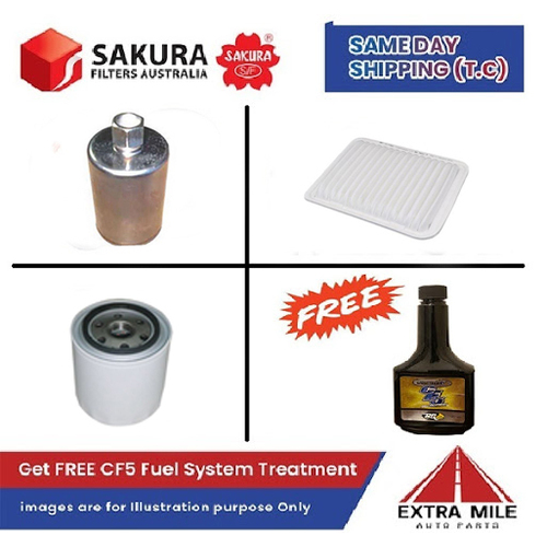 SAKURA Filter Kit For Ford FAIRMONT BA cyl8 5.4L Petrol 2002-2004