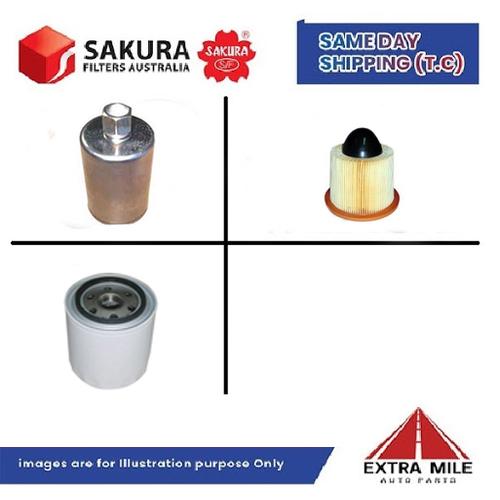 SAKURA Filter Kit For FORD FALCON BAMKII BARRA220 cyl8 5.4L Petrol 2004-2005