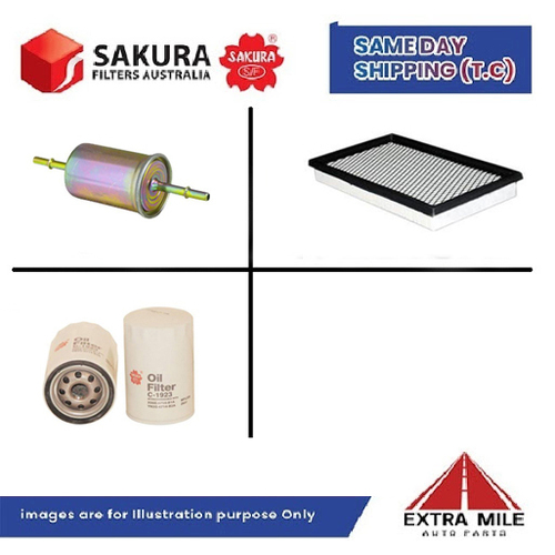SAKURA Filter Kit For JAGUAR S-TYPE X202 AJ30 cyl6 3.0L Petrol 2002-2004