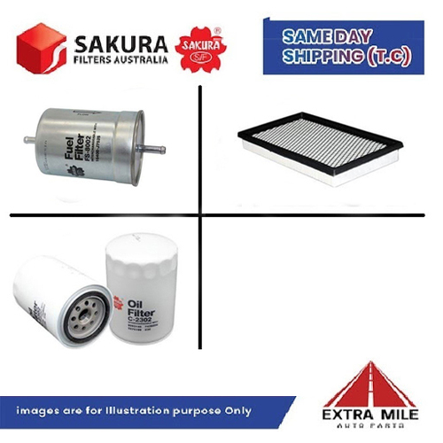 SAKURA Filter Kit For HOLDEN COMMODORE VK VL cyl6 3.3L Petrol 1984-1986