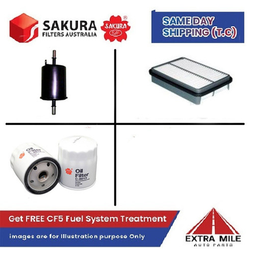 SAKURA Filter Kit For DAEWOO LANOS A15SMS cyl4 1.5L Petrol 1997-2003