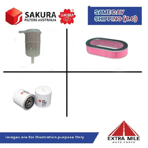 SAKURA Filter Kit For FORD MAVERICK BK cyl8 4.2L Petrol 88-09/93