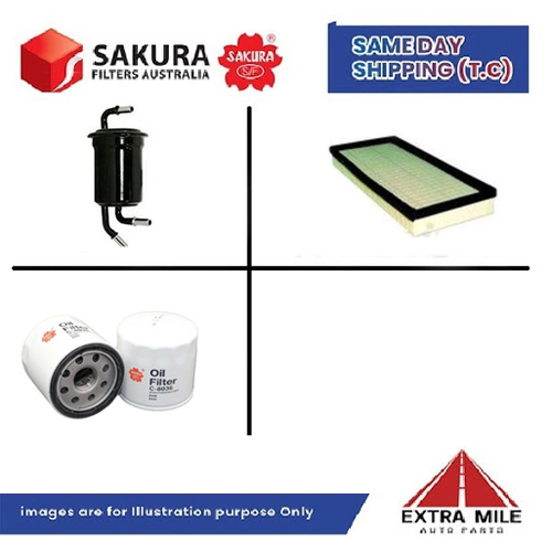 SAKURA Filter Kit For KIA SPECTRA fB TE 1.8L 2001-2004