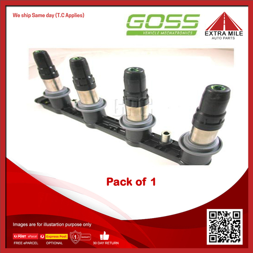 Goss Ignition Coil For Holden Barina TM 1.6L F16D4 MPFI 4cyl DOHC