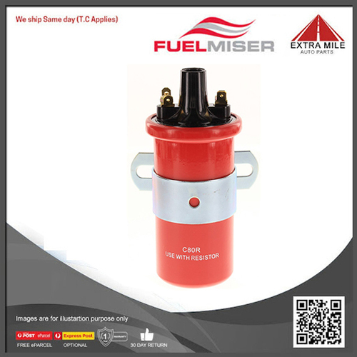 Fuelmiser Ignition Coil For TOYOTA CRESSIDA MX62 i 2.8L 5M-E SOHC - C80R