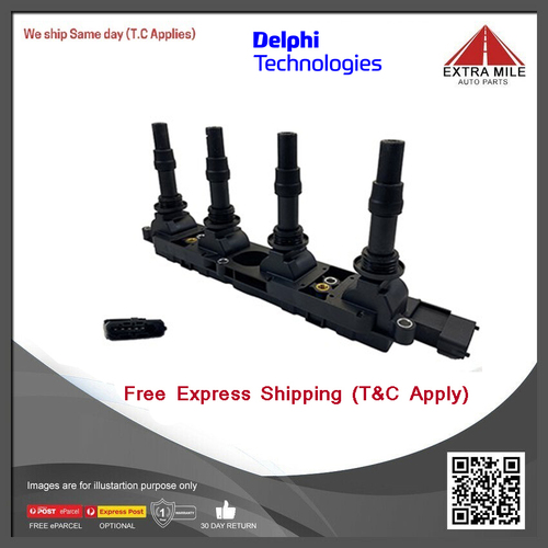 Delphi Ignition Coil for Holden Astra 1.8L 4cyl AH TS Z18XE GN10198 CC356