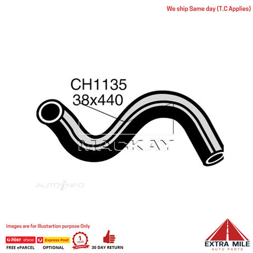 Mackay CH1135 Radiator Upper Hose For Chrysler Valiant CM 4.3L I6 Ptl Man&Auto