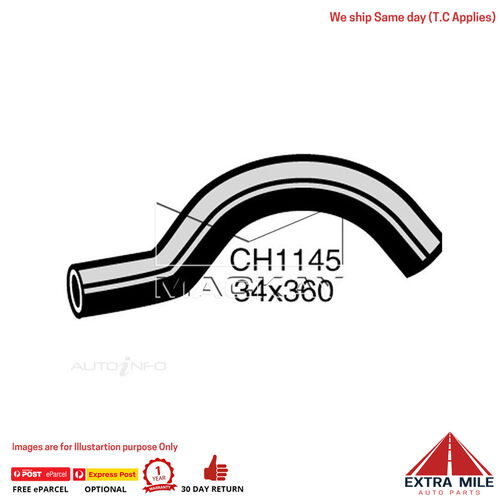 Mackay CH1145 Radiator Upper Hose For Mitsubishi Triton MF 2.6L I4 Ptl Man&Auto