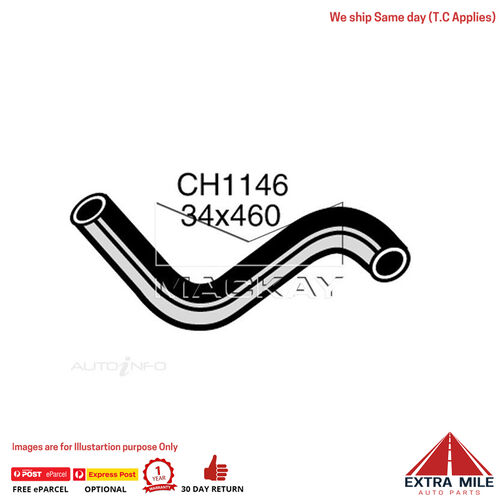 Mackay CH1146 Radiator Lower Hose For Chrysler Sigma GE 2.0L I4 Ptl Manual/Auto