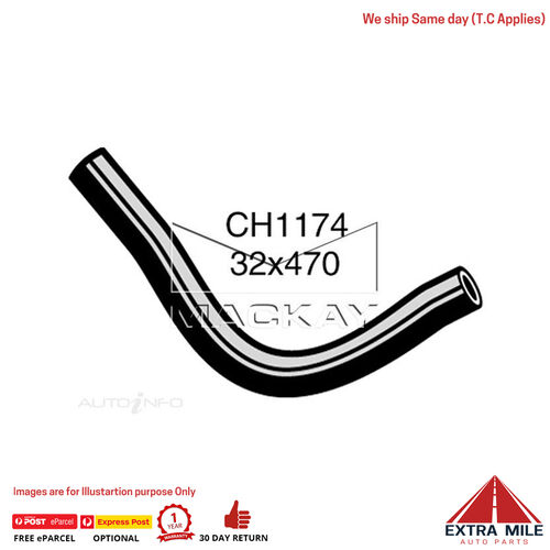 Mackay CH1174 Radiator Upper Hose For Holden Commodore VC 3.3L I6 Ptl Man&Auto