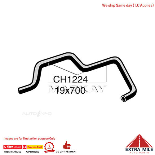 CH1224 Heater Hose for Holden Gemini TG 1.6L I4 Petrol Manual / Auto Mackay