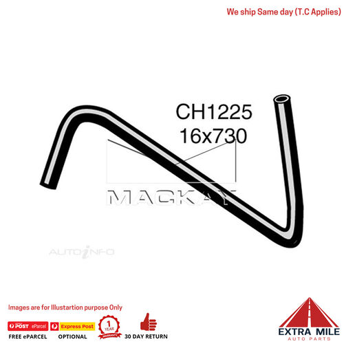 CH1225 Heater Hose for Holden Gemini TG 1.6L I4 Petrol Manual / Auto Mackay