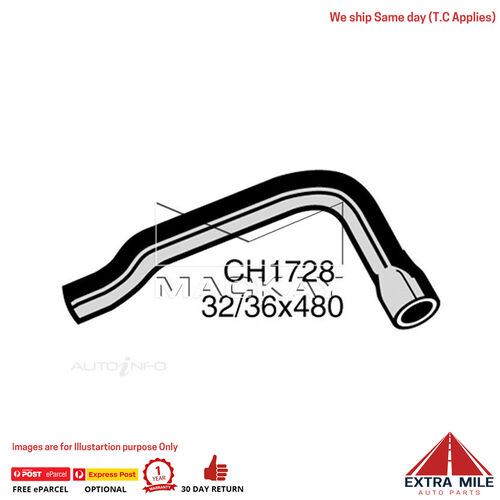 Mackay CH1728 Radiator Lower Hose For Mazda E2200 . 2.2L I4 Diesel Manual/Auto