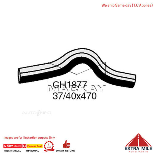 Mackay CH1877 Radiator Lower Hose For BMW 528 E12 2.8L I6 Petrol Manual/Auto