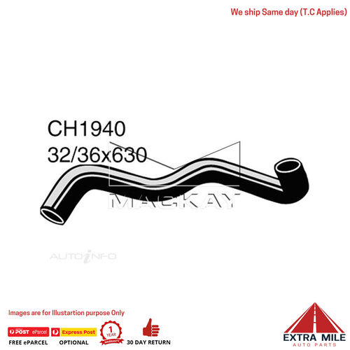 Mackay Radiator Lower Hose For Toyota Hilux LN65R 2.4L Diesel Man/ Auto