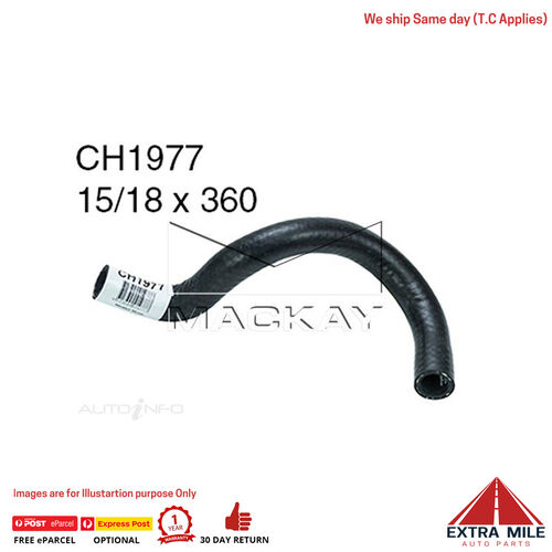 CH1977 Heater Hose for Holden Commodore VL 3.0L I6 Petrol Manual / Auto Mackay