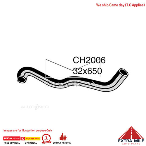 Mackay CH2006 Radiator Lower Hose For Toyota Hilux LN106R 2.8L I4 Dsl Man&Auto