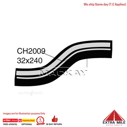 Mackay CH2009 Radiator Lower Hose For Toyota Hilux RN85R 2.4L I4 Petrol Auto