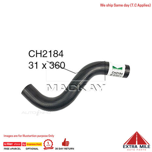 Mackay CH2184 Radiator Upper Hose For Honda Accord CD 2.2L I4 Petrol Manual/Auto