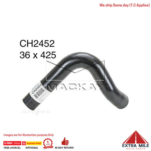 Mackay CH2452 Radiator Upper Hose For Holden Rodeo TF 3.2L V6 Petrol Manual/Auto