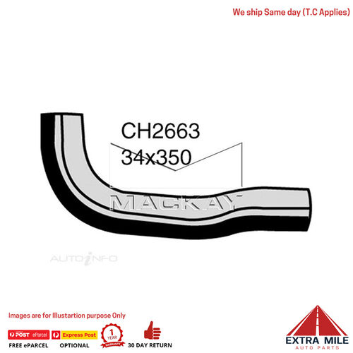 Mackay Radiator Upper Hose For Mitsubishi Pajero NJ NK 2.8L I4 Dslan&Auto