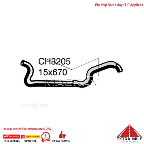 CH3205 Heater Hose for Subaru Forester SF 2.0L F4 Petrol Manual Mackay