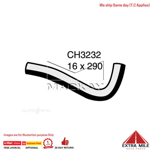 Heater Hose for Toyota LandCruiser FJ62R 4.0L I6 Petrol Manual & Auto