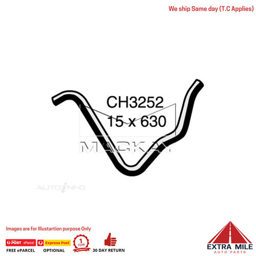 CH3252 Heater Hose for Mitsubishi Lancer Cc Ce 1.8L I4 Petrol Manual & Auto