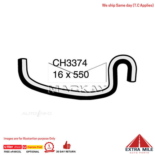 CH3374 Heater Hose for Mazda B2600 . 2.6L I4 Petrol Manual / Auto Mackay