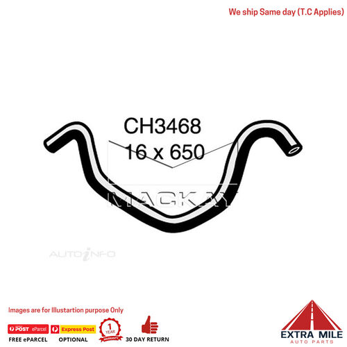 CH3468 Heater Hose for Toyota Corolla AE82R 1.6L I4 Petrol Manual & Auto Mackay