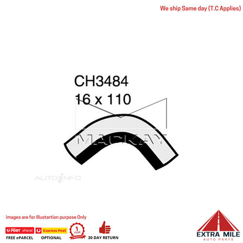 CH3484 Heater Hose for Toyota Celica ST204R 2.2L I4 Petrol Manual & Auto Mackay