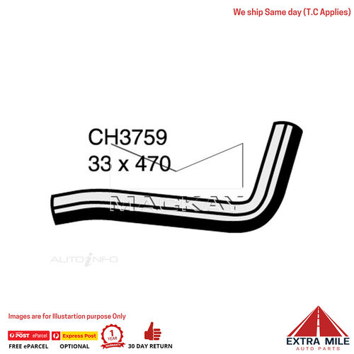  CH3759 Radiator Upper Hose For Toyota Landcruiser Grj120R 4.0L V6 Ptl Manual