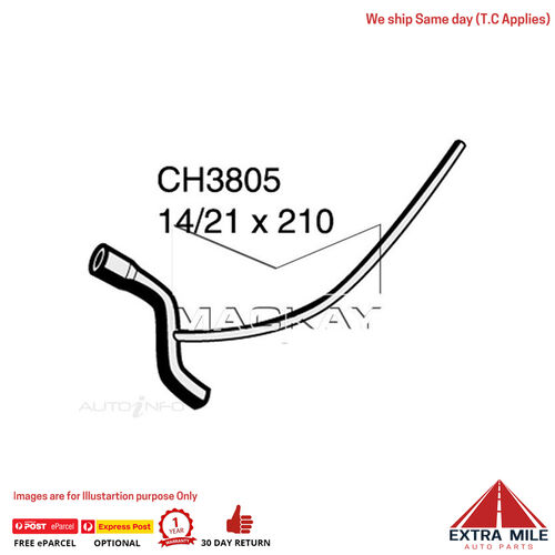 CH3805 Crankcase Ventilation Hose for Daewoo Cielo 1.5L Rocker Cover to Intake to Manifold