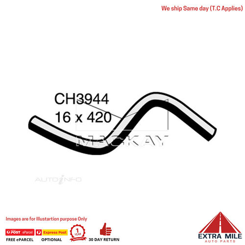 CH3944 Heater Hose for Hyundai Getz Tb 1.6L I4 Petrol Manual & Auto