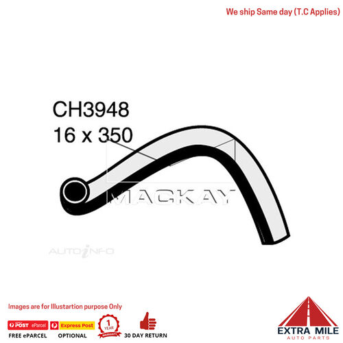 CH3948 Heater Hose for Mitsubishi Pajero NJ 3.0L V6 Petrol Manual / Auto Mackay