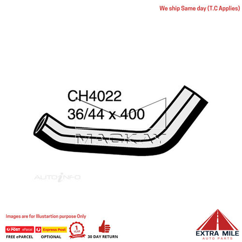 Mackay CH4022 Radiator Lower Hose For Jeep Wrangler TJ 4.0L I6 Ptl Manual/Auto