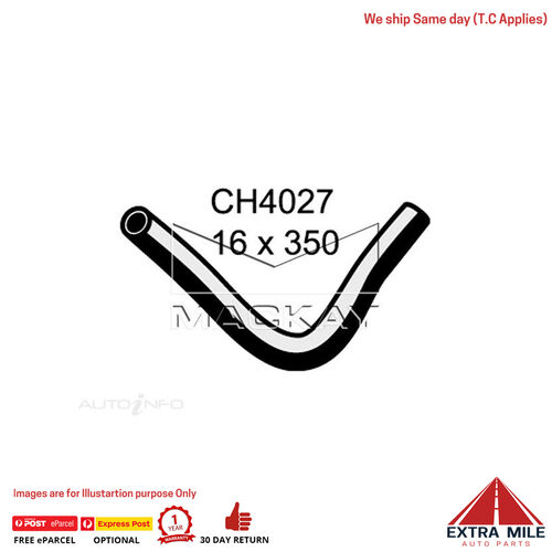 CH4027 Heater Hose for Mitsubishi Triton MK - 2.4L I4 Petrol - Manual & Auto