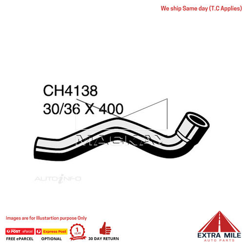 CH4138 Top Hose for Holden Jackaroo UBS69 3.1L 4JG2T (Turbo Diesel) (Export Only)