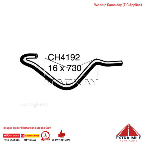 CH4192 Heater Hose for Mitsubishi Pajero NM NP 3.5L V6 Petrol Manual / Auto